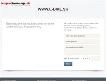 Tablet Screenshot of e-bike.sk